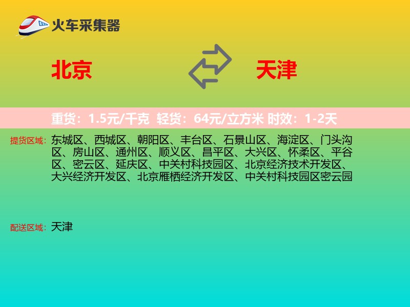 北京到天津轿车托运