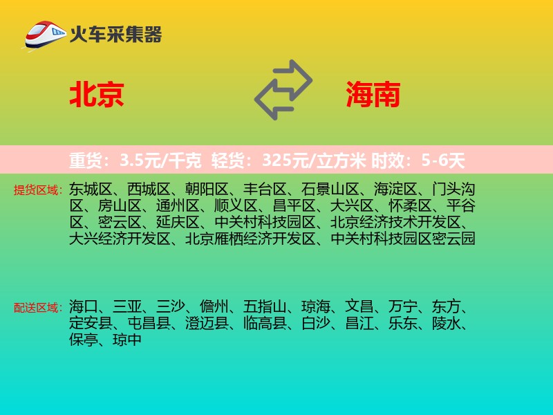 北京到海南轿车托运