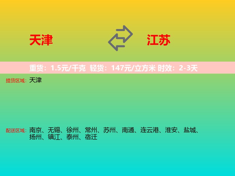天津到江苏长途搬家