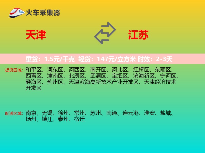 天津到江苏长途搬家
