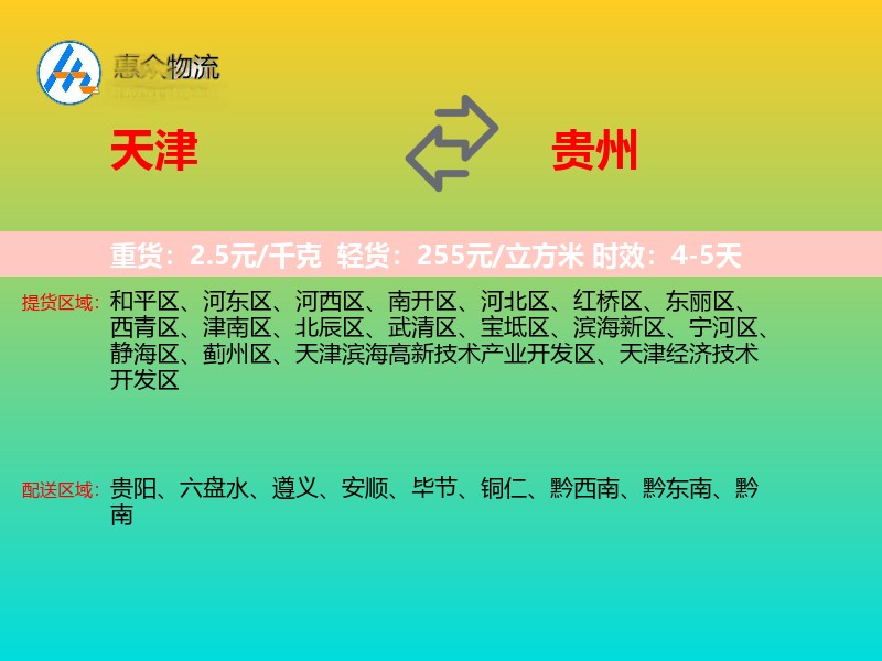 天津到贵州长途搬家