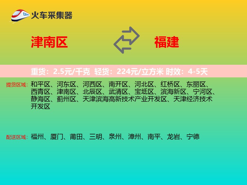 津南区到福建长途搬家