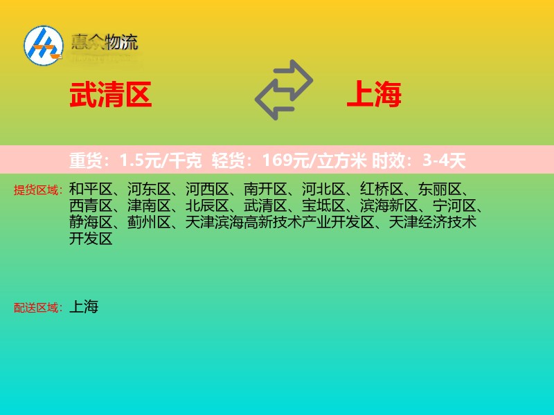 武清区到上海长途搬家