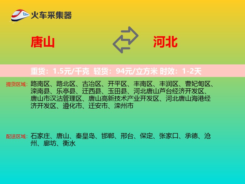 唐山到河北物流专线
