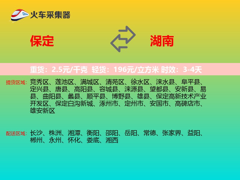 保定到湖南轿车托运