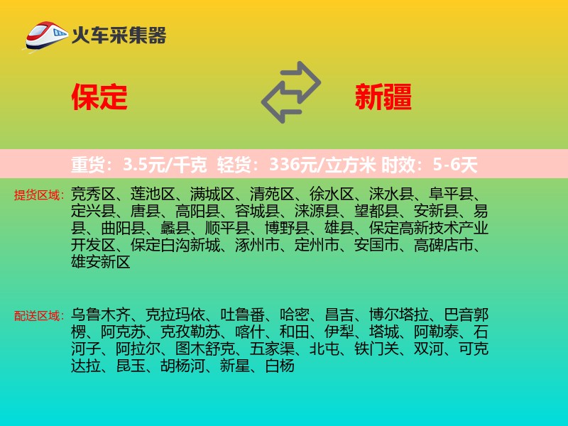 保定到新疆轿车托运