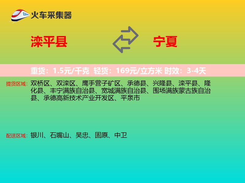 滦平县到宁夏轿车托运