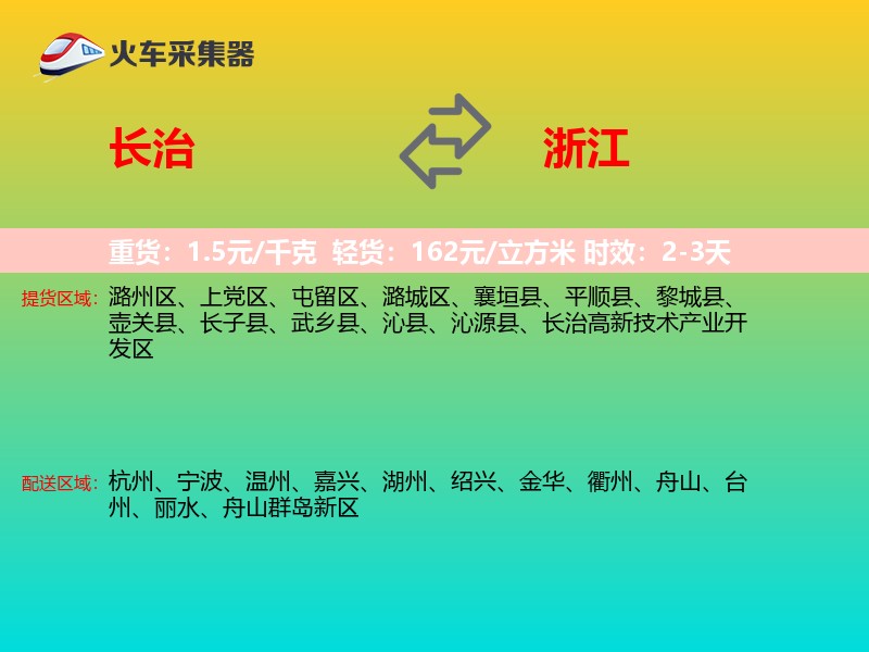 长治到浙江轿车托运