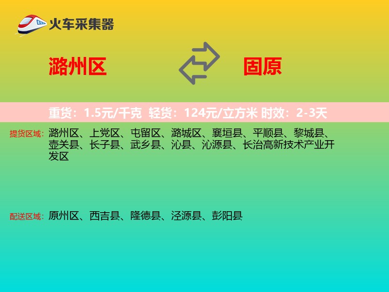潞州区到固原物流专线