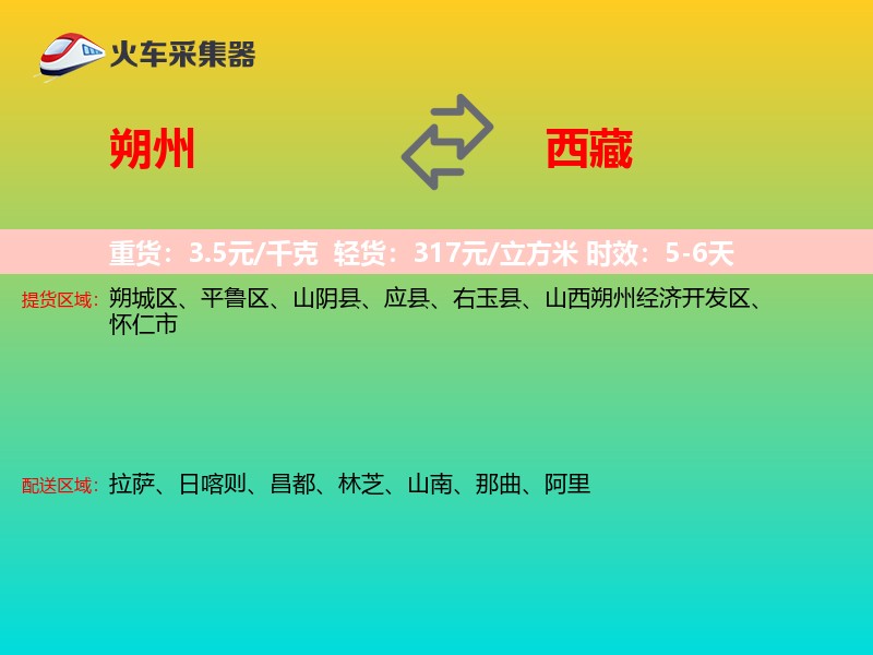 朔州到西藏物流专线