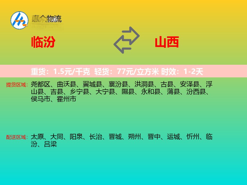 临汾到山西长途搬家