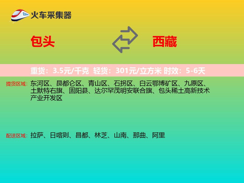 包头到西藏长途搬家