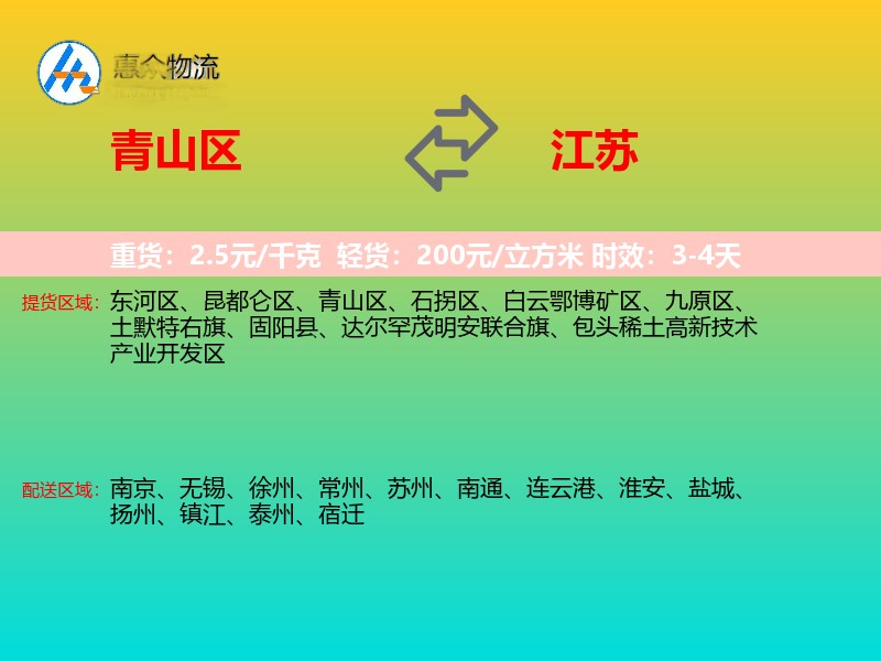 青山区到江苏长途搬家