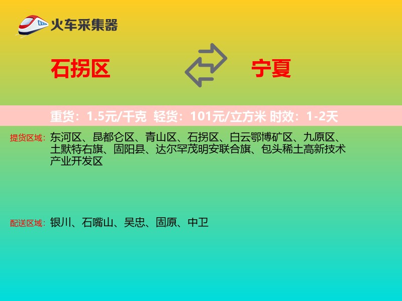 石拐区到宁夏长途搬家