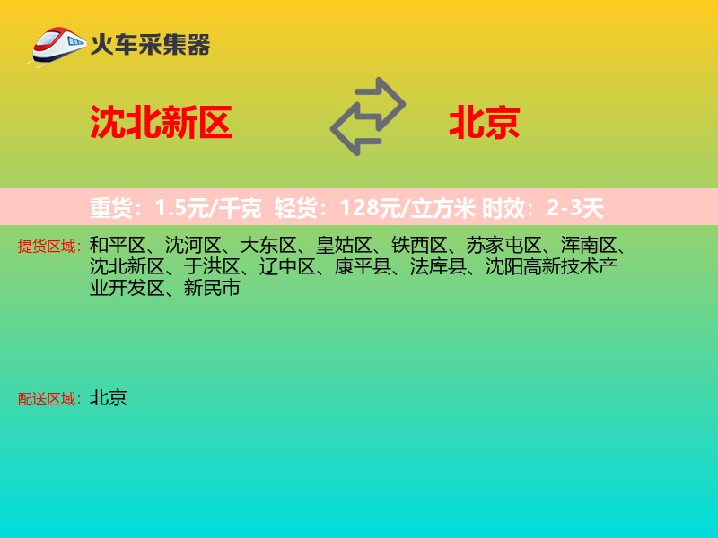 沈北新区到北京长途搬家