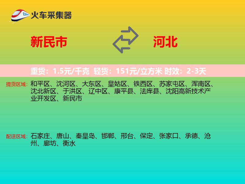 新民市到河北长途搬家
