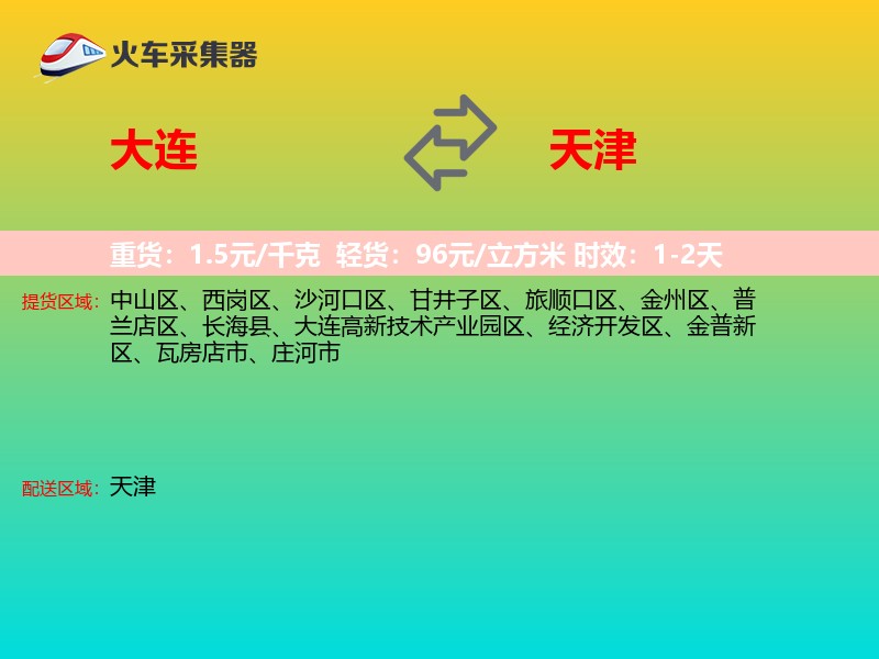 大连到天津轿车托运