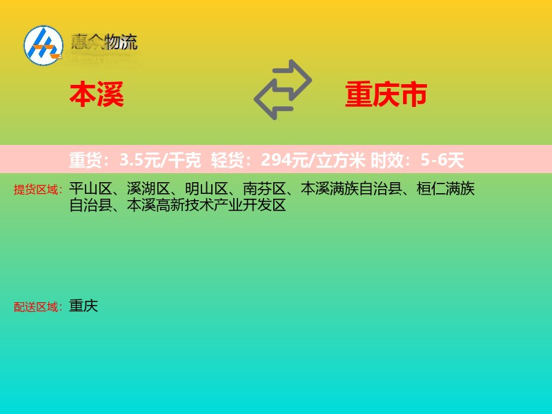 本溪到重庆市轿车托运