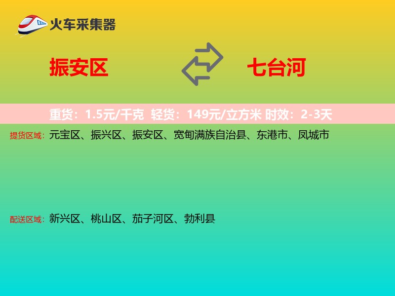 振安区到七台河物流专线