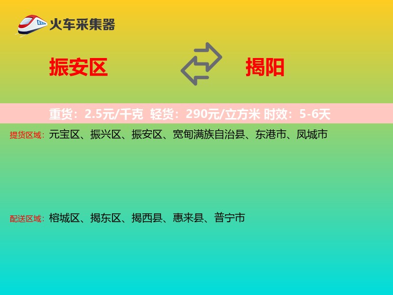 振安区到揭阳物流专线