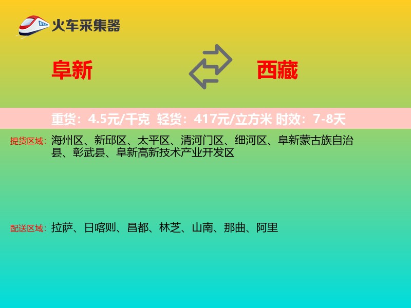阜新到西藏长途搬家