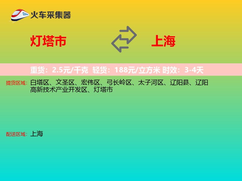 灯塔市到上海长途搬家