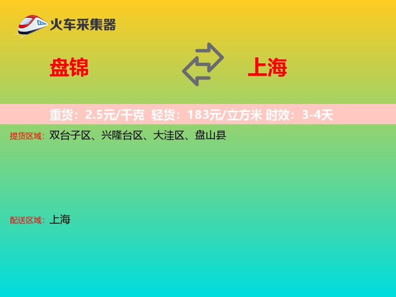 盘锦到上海长途搬家