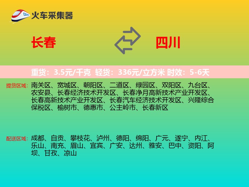 长春到四川轿车托运