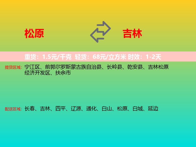 松原到吉林长途搬家