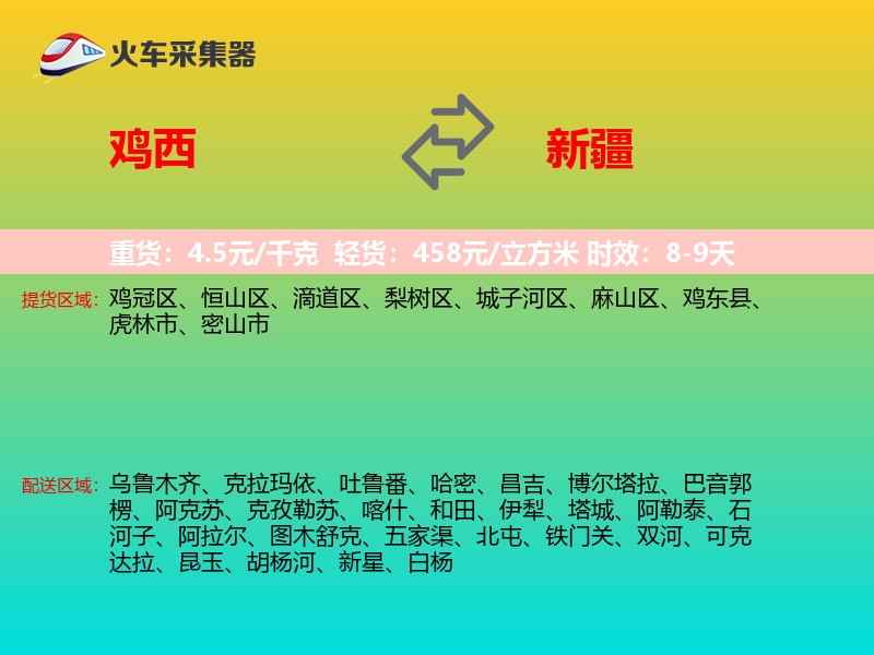 鸡西到新疆长途搬家