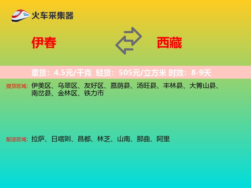 伊春到西藏长途搬家