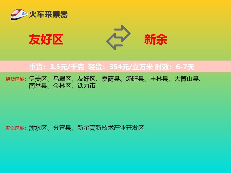 友好区到新余物流专线