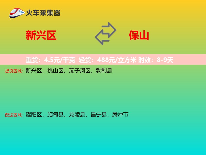 新兴区到保山物流专线