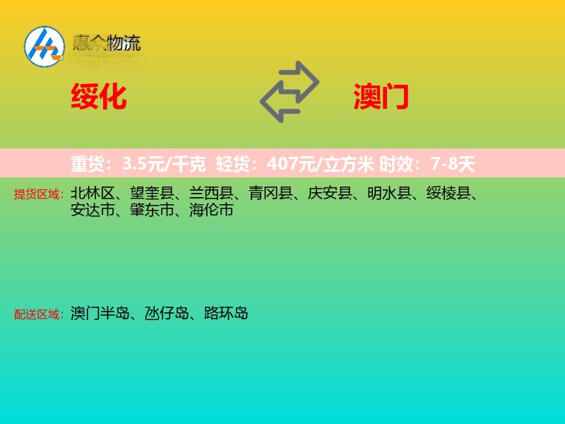 绥化到澳门轿车托运