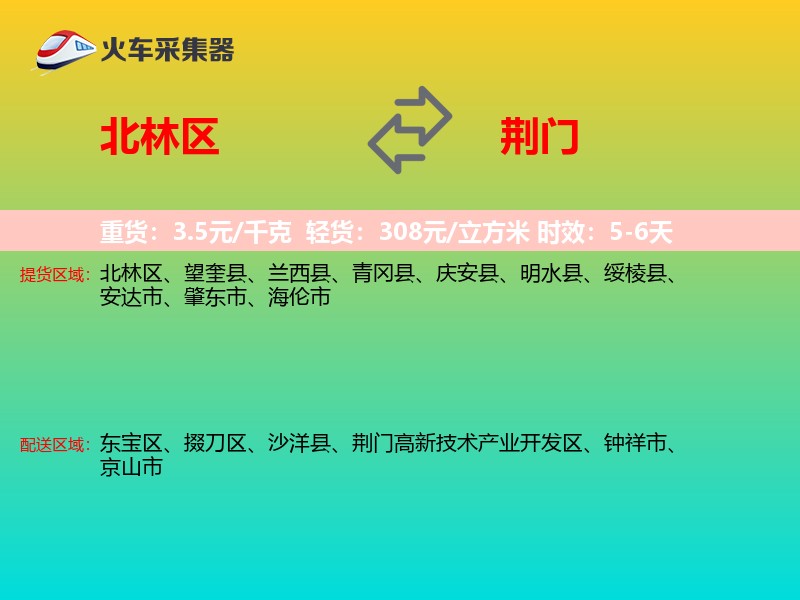 北林区到荆门物流专线