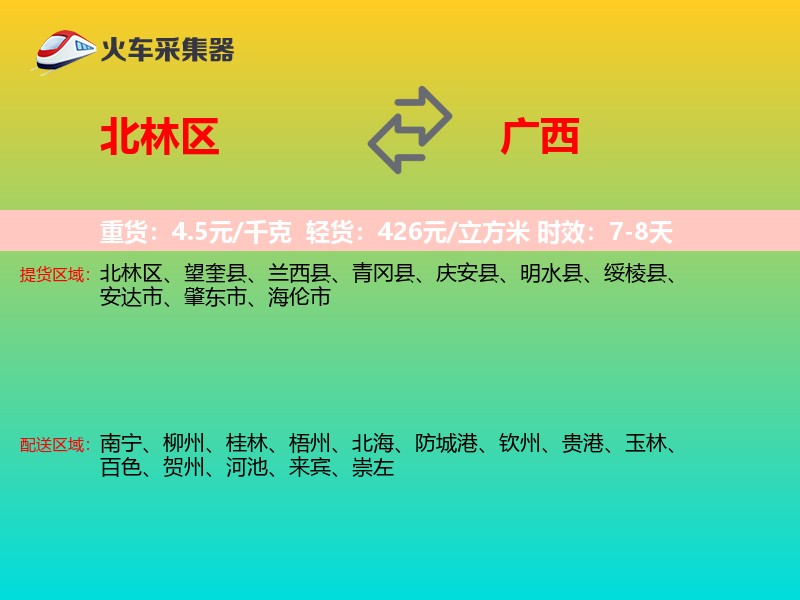 北林区到广西长途搬家