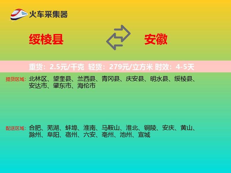 绥棱县到安徽长途搬家