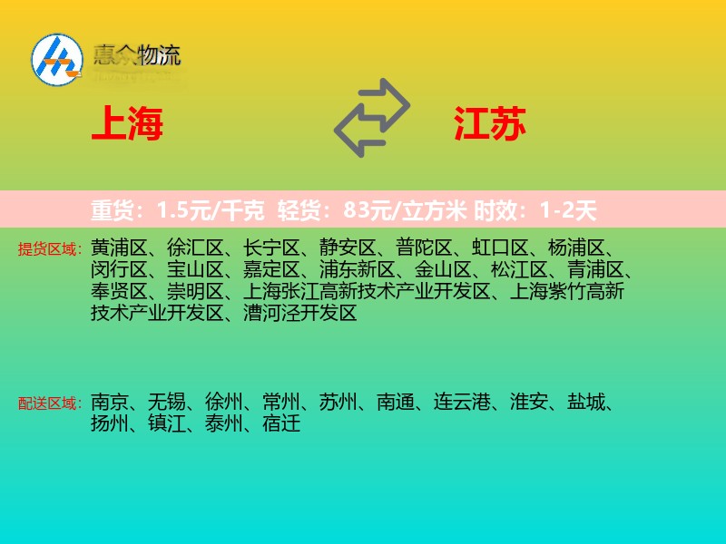 上海到江苏长途搬家