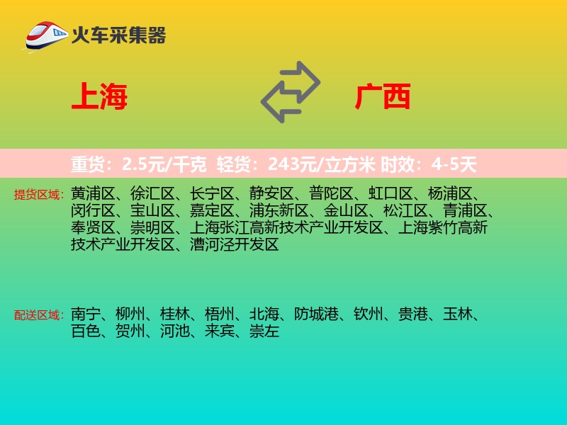 上海到广西长途搬家