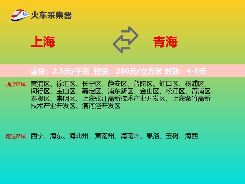 上海到青海长途搬家