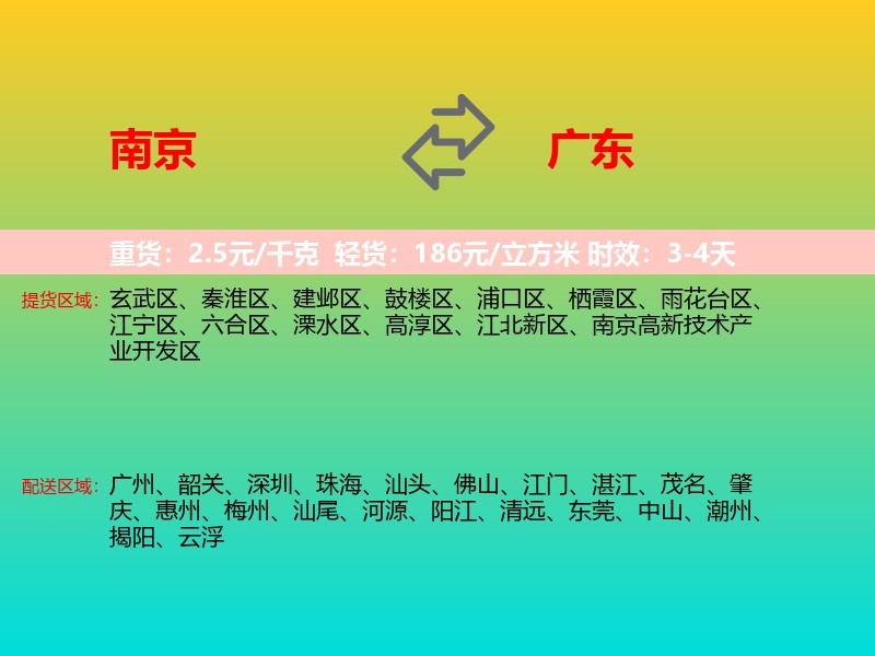 南京到广东长途搬家