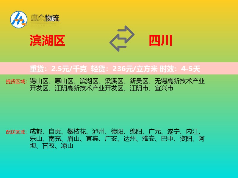 滨湖区到四川长途搬家