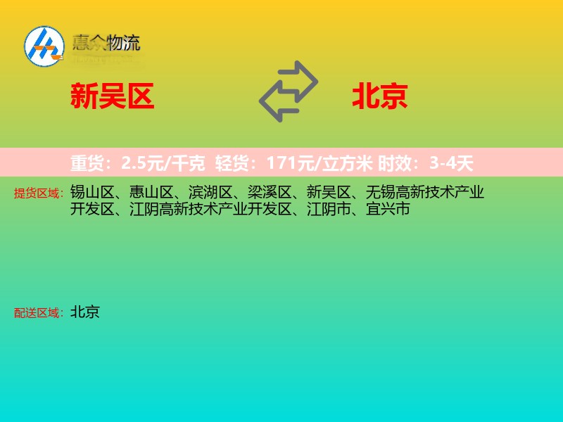 新吴区到北京长途搬家