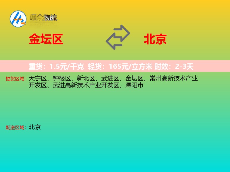 金坛区到北京轿车托运