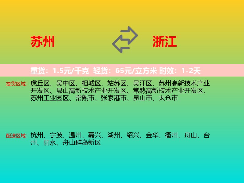 苏州到浙江长途搬家