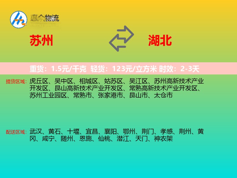 苏州到湖北轿车托运