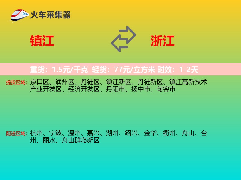 镇江到浙江长途搬家