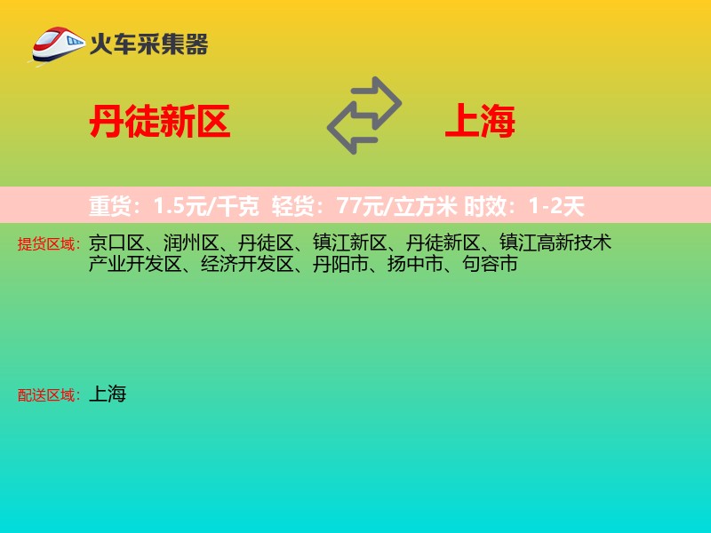 丹徒新区到上海物流专线
