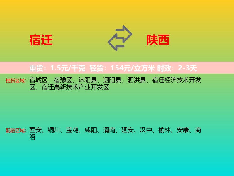宿迁到陕西长途搬家