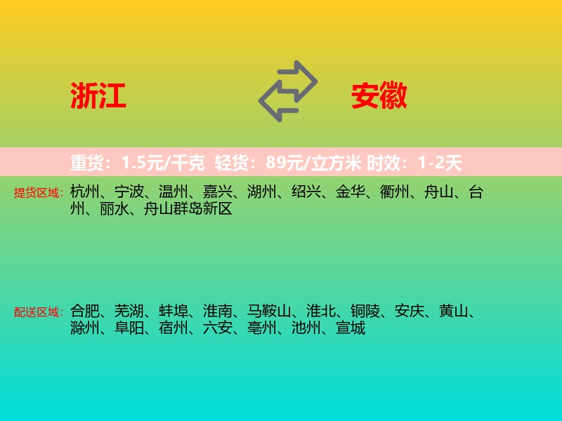 浙江到安徽长途搬家